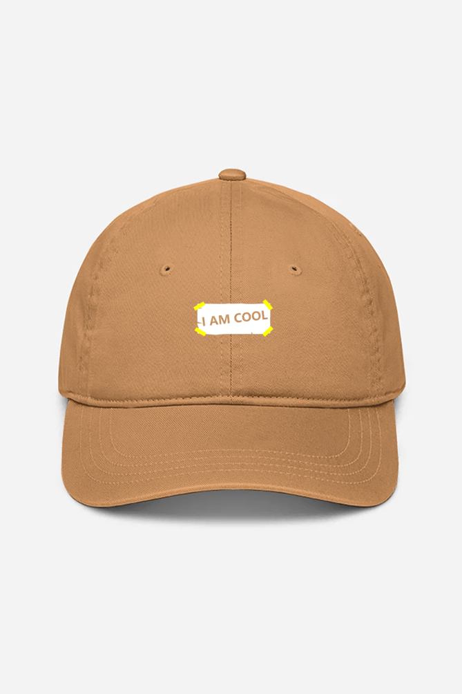 I Am Cool Unisex Baseball Cap - Khaki / Standard