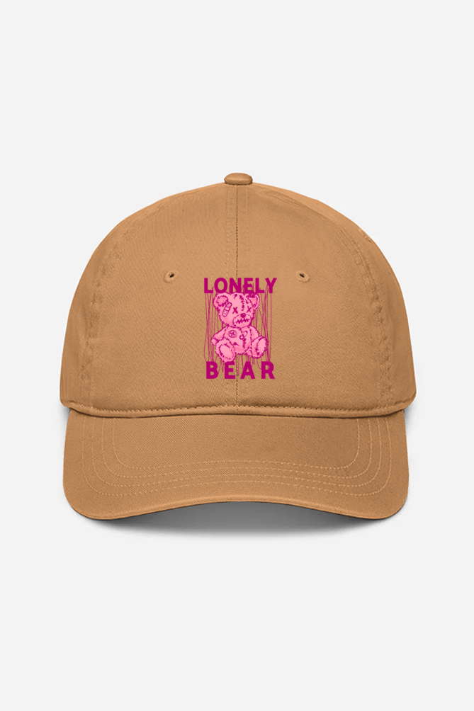 Lonely Bear Unisex Baseball Cap - Khaki / Standard