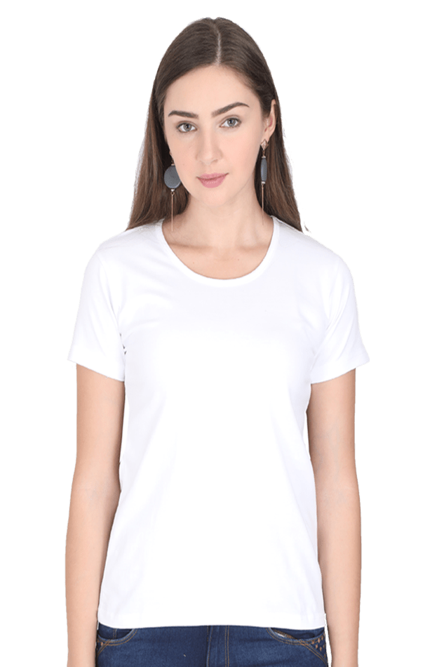 Round Neck Half Sleeve Classic - White / XL - plains