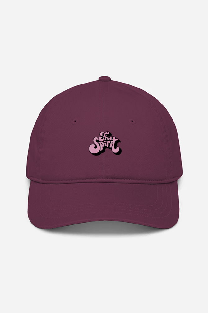 Free Spirit Unisex Baseball Cap - Maroon / Standard