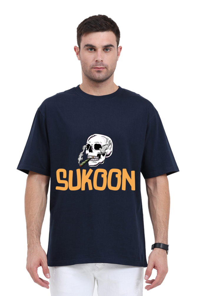 Sukoon Unisex Oversized T-shirt - Navy Blue / S
