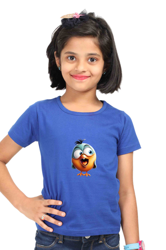 Happy Chick Girls T-Shirt - Royal Blue / 5Yrs