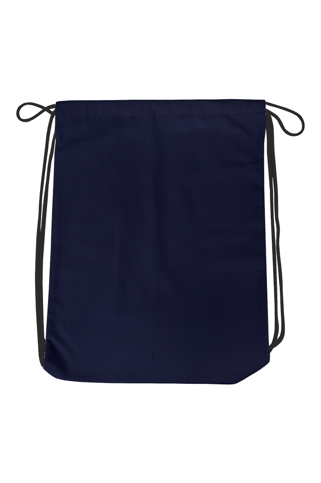 Unisex Drawstring Bag - Navy Blue / Standard - plains