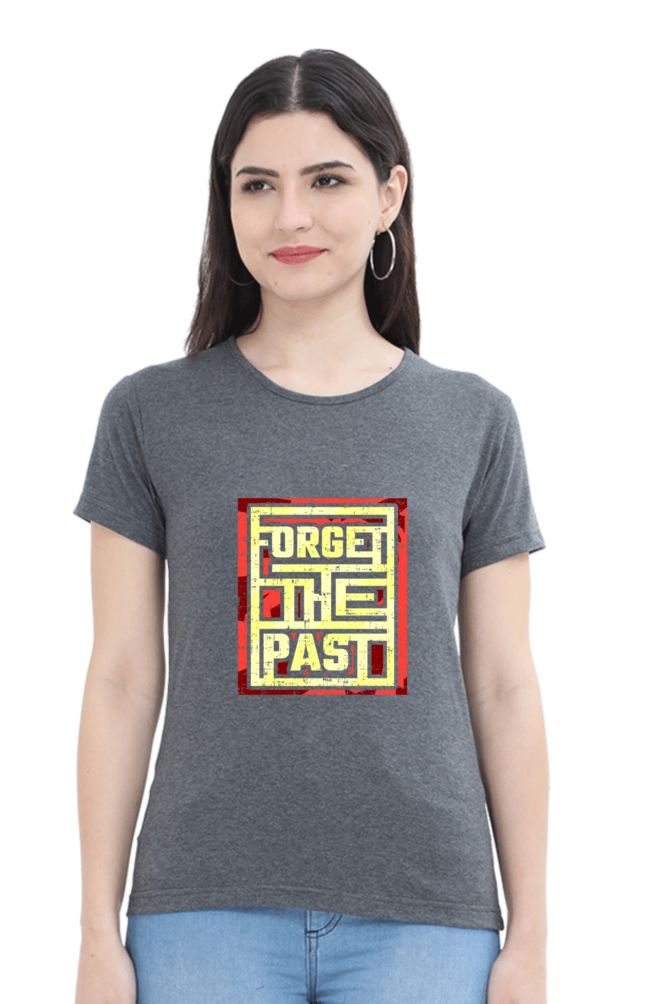 Forget The Past Women’s T-Shirt - Charcoal Melange / S