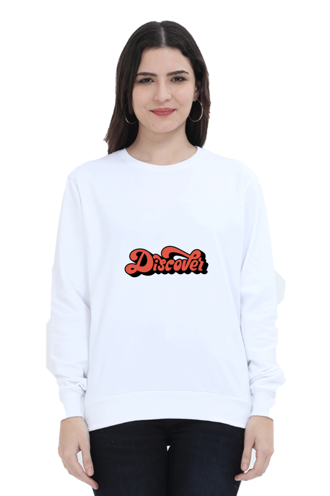 Discover Unisex Sweatshirt - White / S