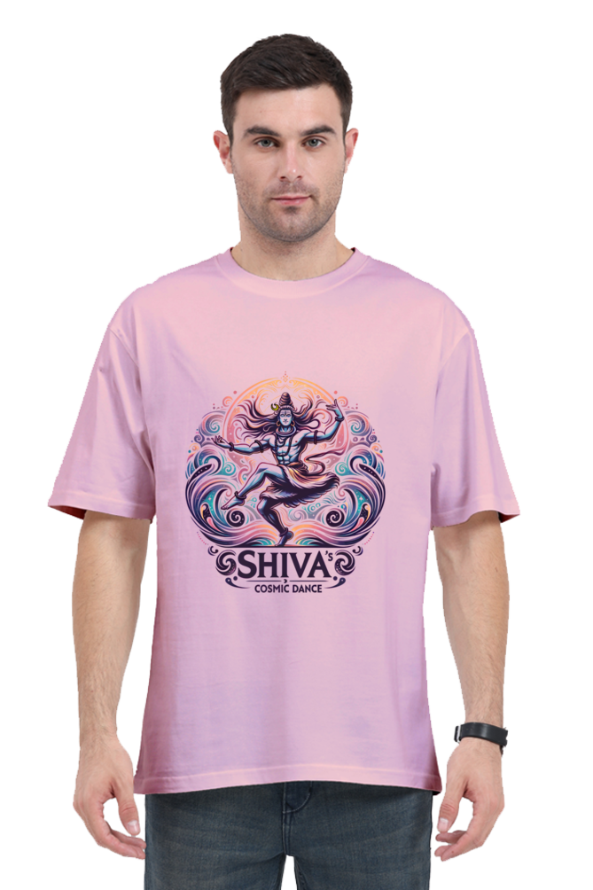 Shiva Series 26 Unisex Oversized T-shirt - Light Baby Pink / S