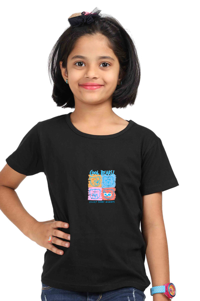 Bear Street Series 23 Girls T-Shirt - Black / 0-12M