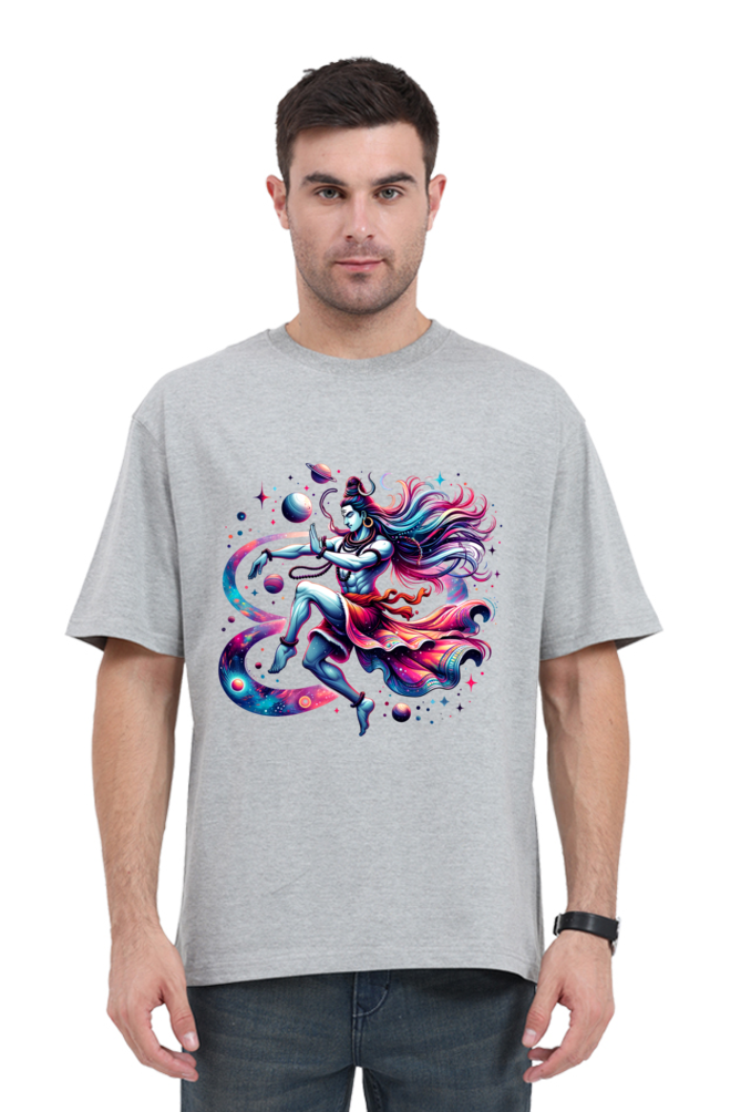 Shiva Series 21 Unisex Oversized T-shirt - Grey Melange / S