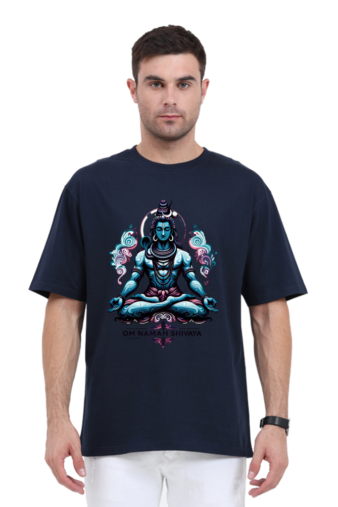 Shiva Series 16 Unisex Oversized T-shirt - Navy Blue / S