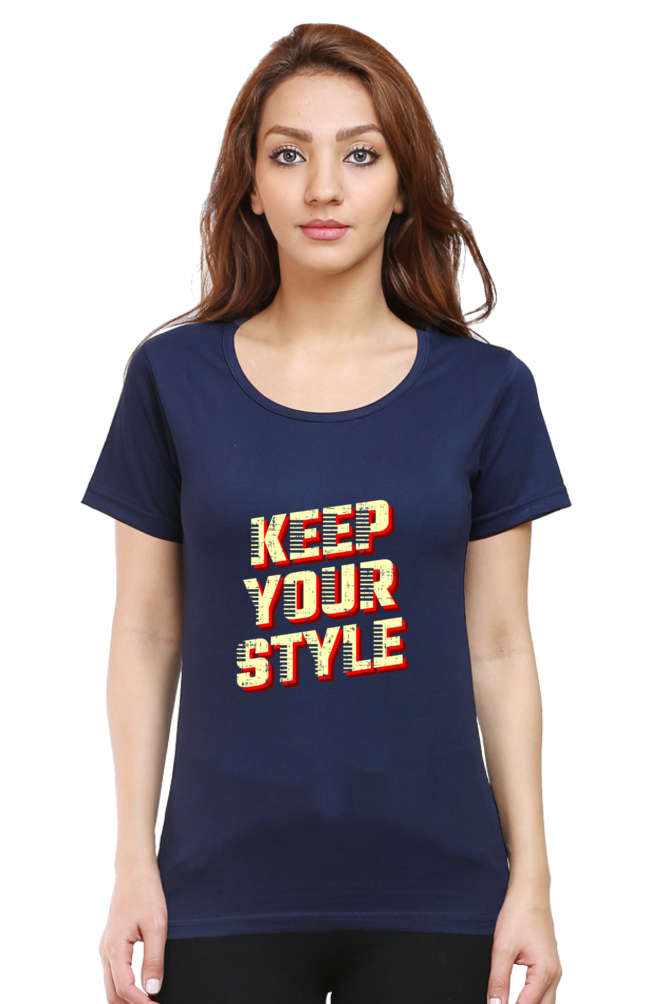 Keep Your Style Women’s T-Shirt - Navy Blue / S