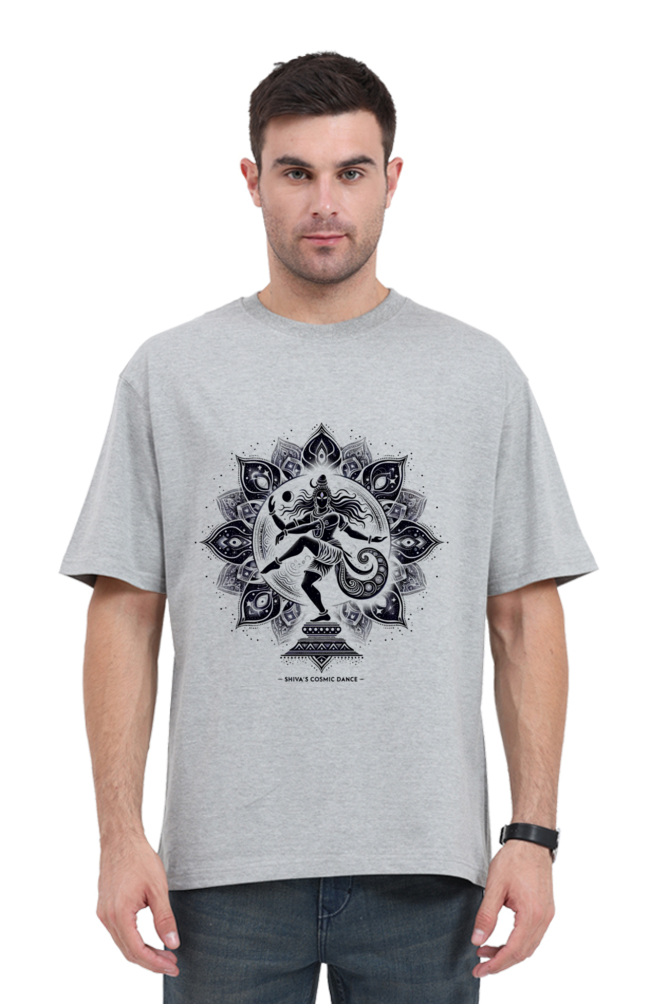 Shiva Series 20 Unisex Oversized T-shirt - Grey Melange / S