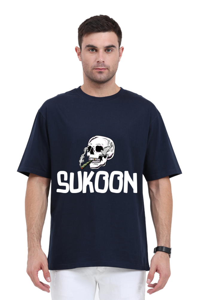 Sukoon Series 2 Unisex Oversized T-shirt - Navy Blue / S