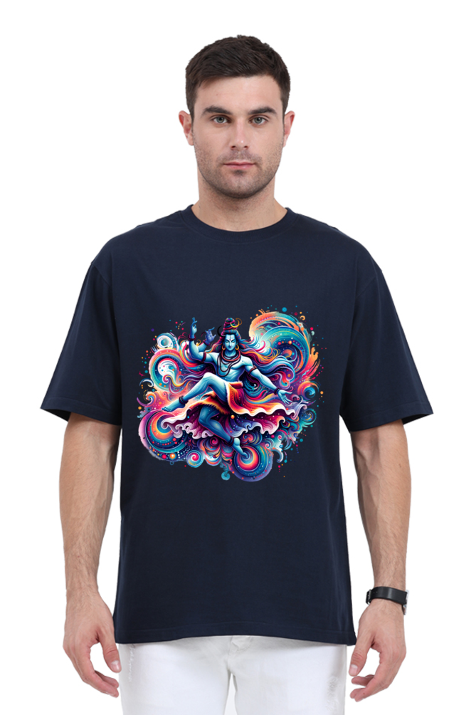 Shiva Series 23 Unisex Oversized T-shirt - Navy Blue / S