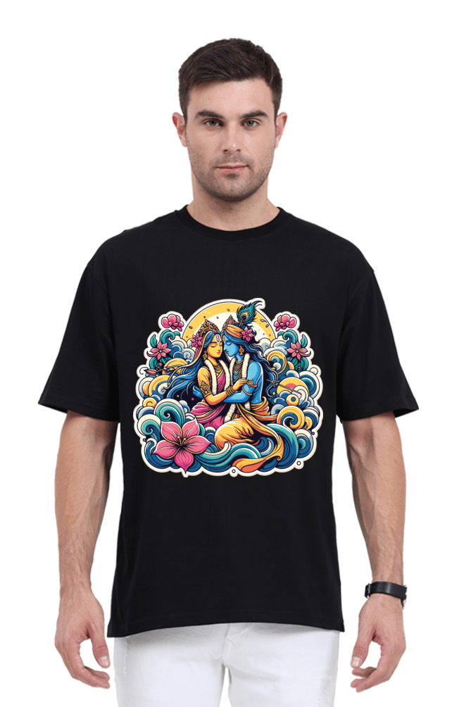 Radha Krishna Series 12 Unisex Oversized T-shirt - S