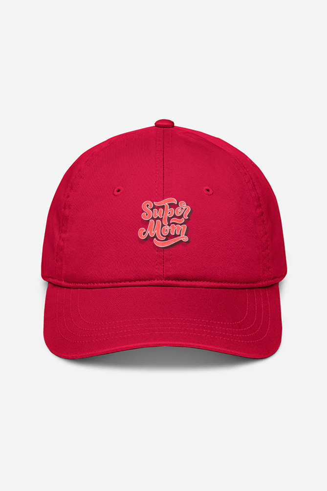 Super Mom Unisex Baseball Cap - Red / Standard