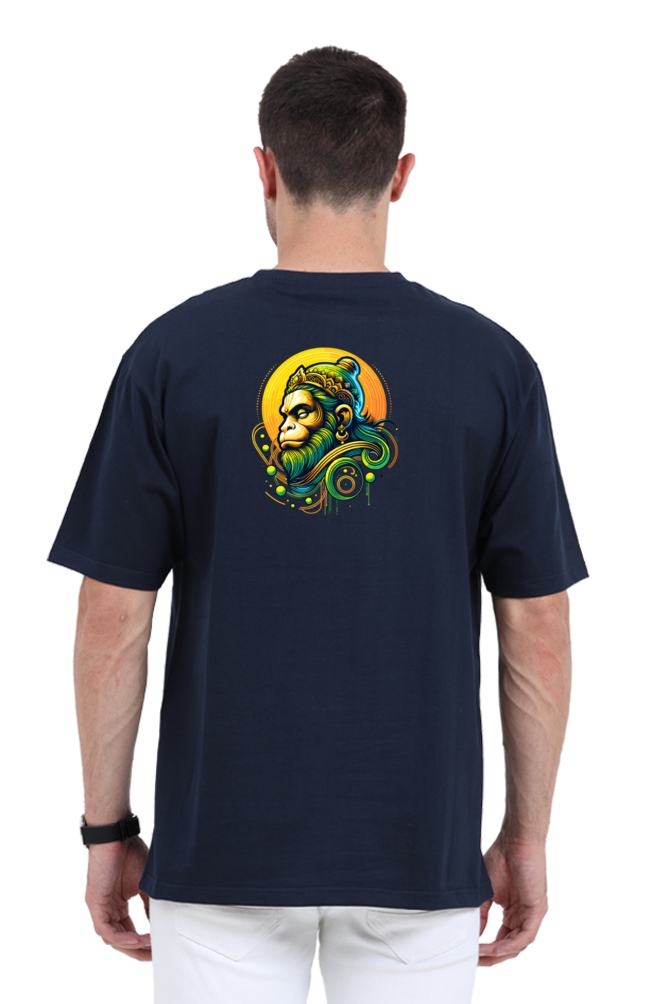 Hanuman Series 16 Unisex Oversized T-shirt - Navy Blue / S