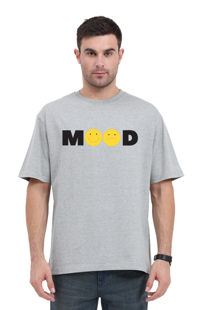 Mood Unisex Oversized T-shirt - Grey Melange / S