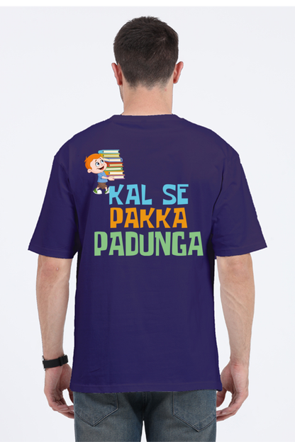 Kal Se Pakka Padunga Unisex Oversized T-shirt - Purple / S