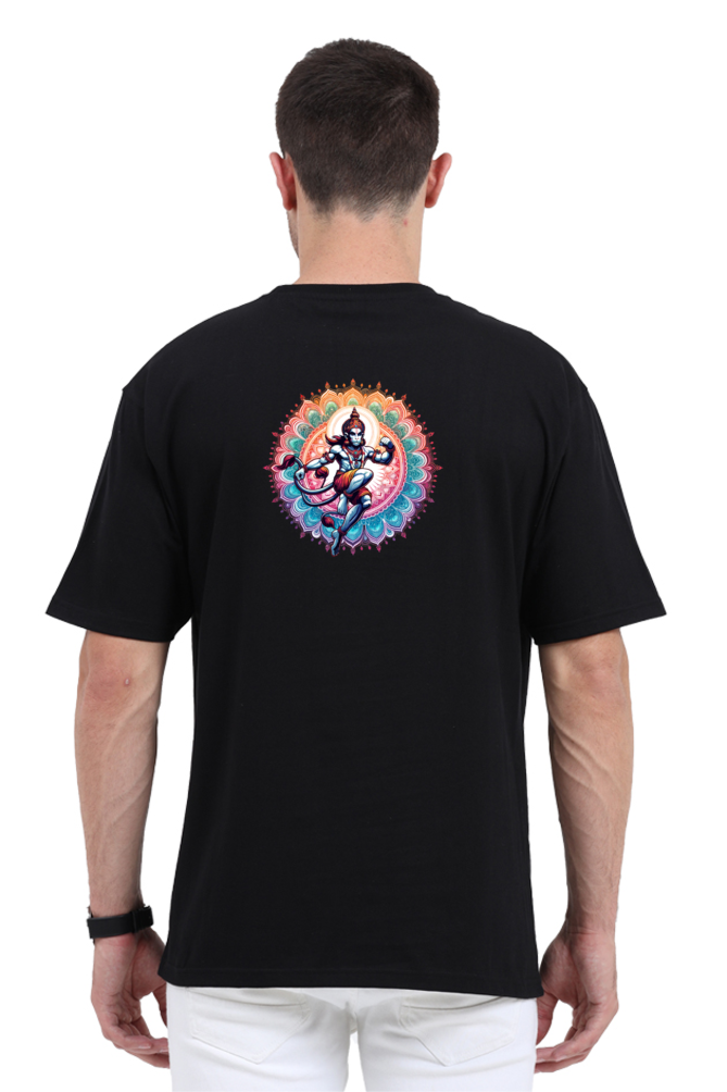 Hanuman Series 27 Unisex Oversized T-shirt - Black / XXL