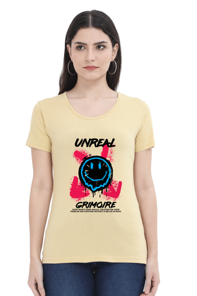 Unreal Grimoire Women’s T-shirt - Beige / S