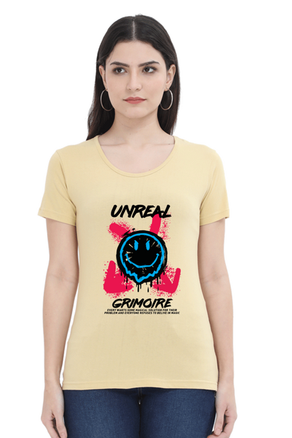 Unreal Grimoire Women’s T-shirt - Beige / S