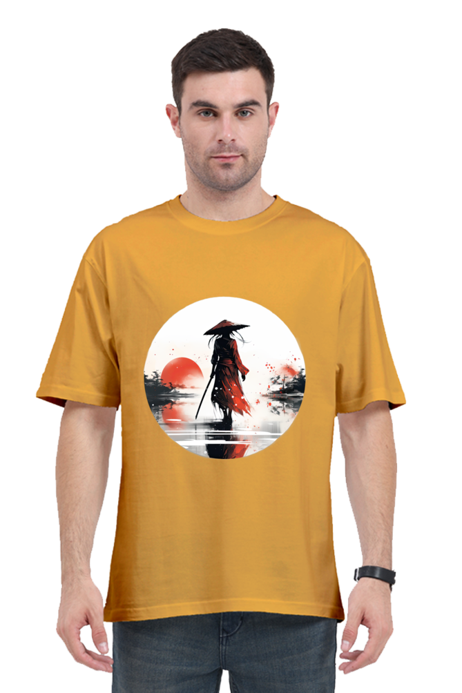 Samurai Series 5 Unisex Oversized T-shirt - Golden Yellow / S