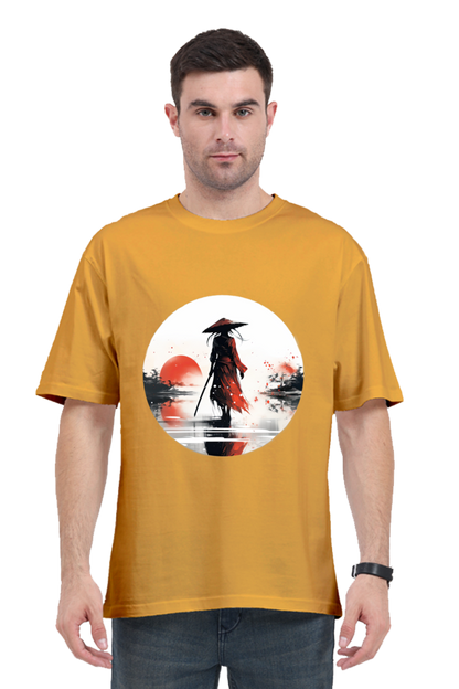 Samurai Series 5 Unisex Oversized T-shirt - Golden Yellow / S