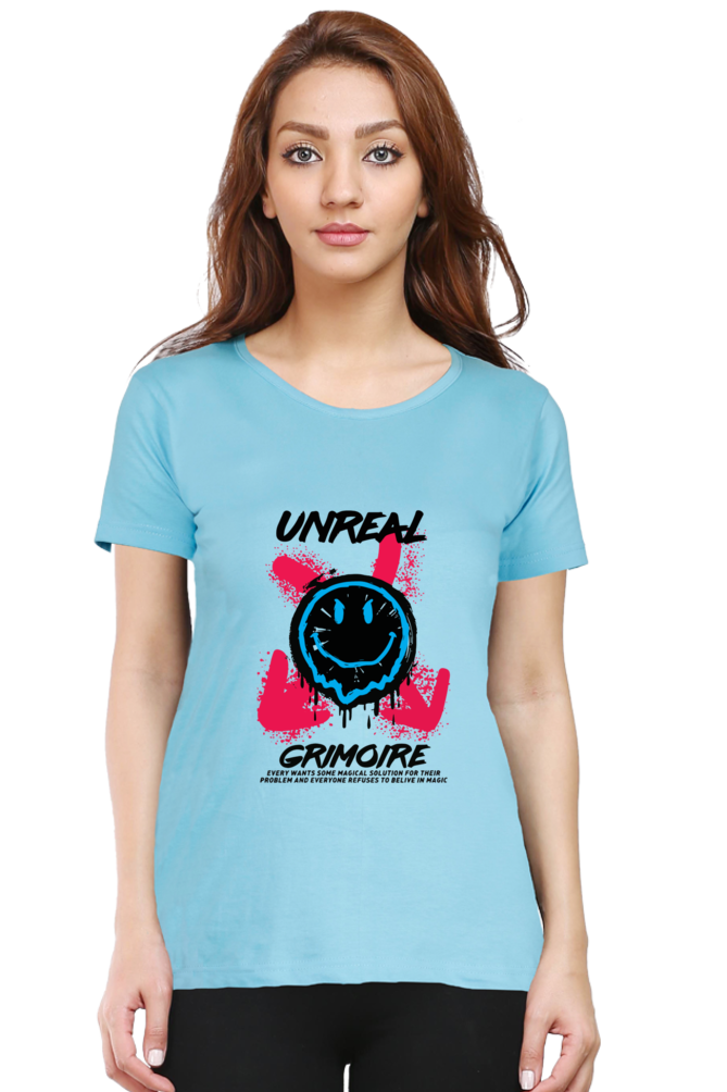 Unreal Grimoire Women’s T-shirt - SkyBlue / M