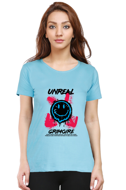 Unreal Grimoire Women’s T-shirt - SkyBlue / M