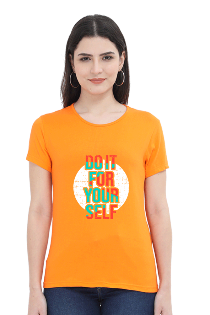 Do It For Yourself Women’s T-Shirt - Orange / XL