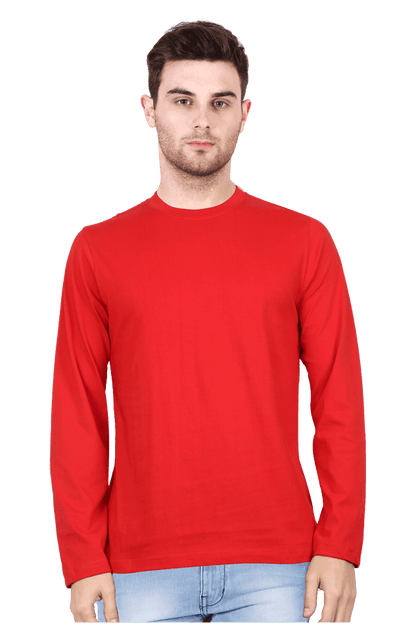 Round Neck Full Sleeve - Red / S - plains