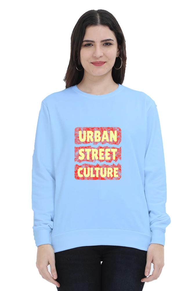 Urban Street Culture Unisex Sweatshirt - Baby Blue / S