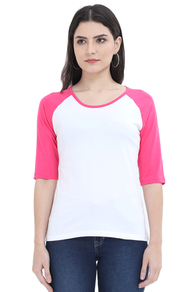 Raglan Full Sleeve
 girls pink