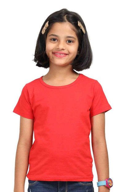 Round Neck Half Sleeve Classic Girls T-shirt