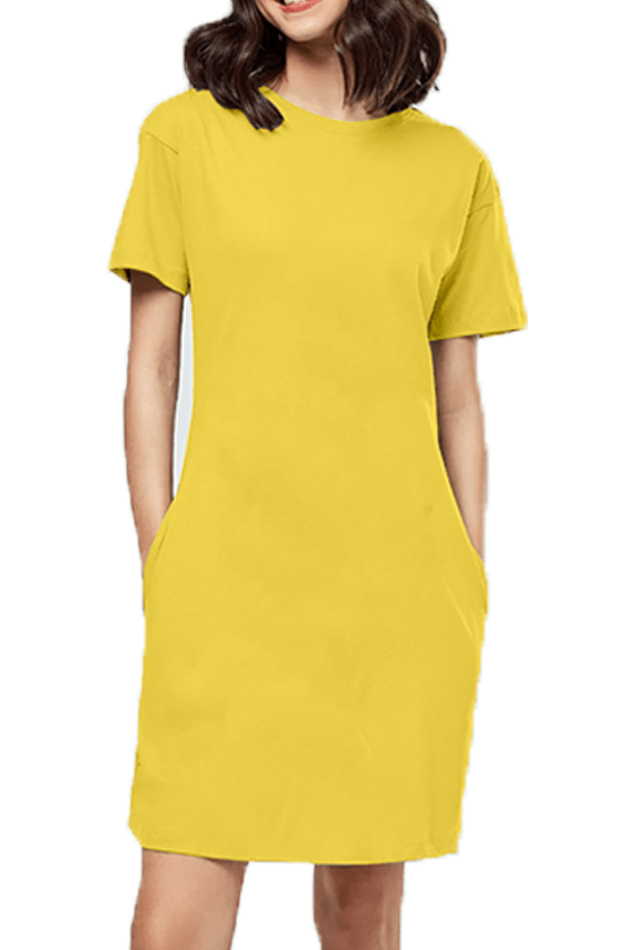 T-Shirt Dress yellow