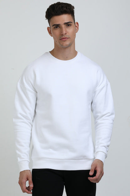 Unisex Oversized Sweatshirts white