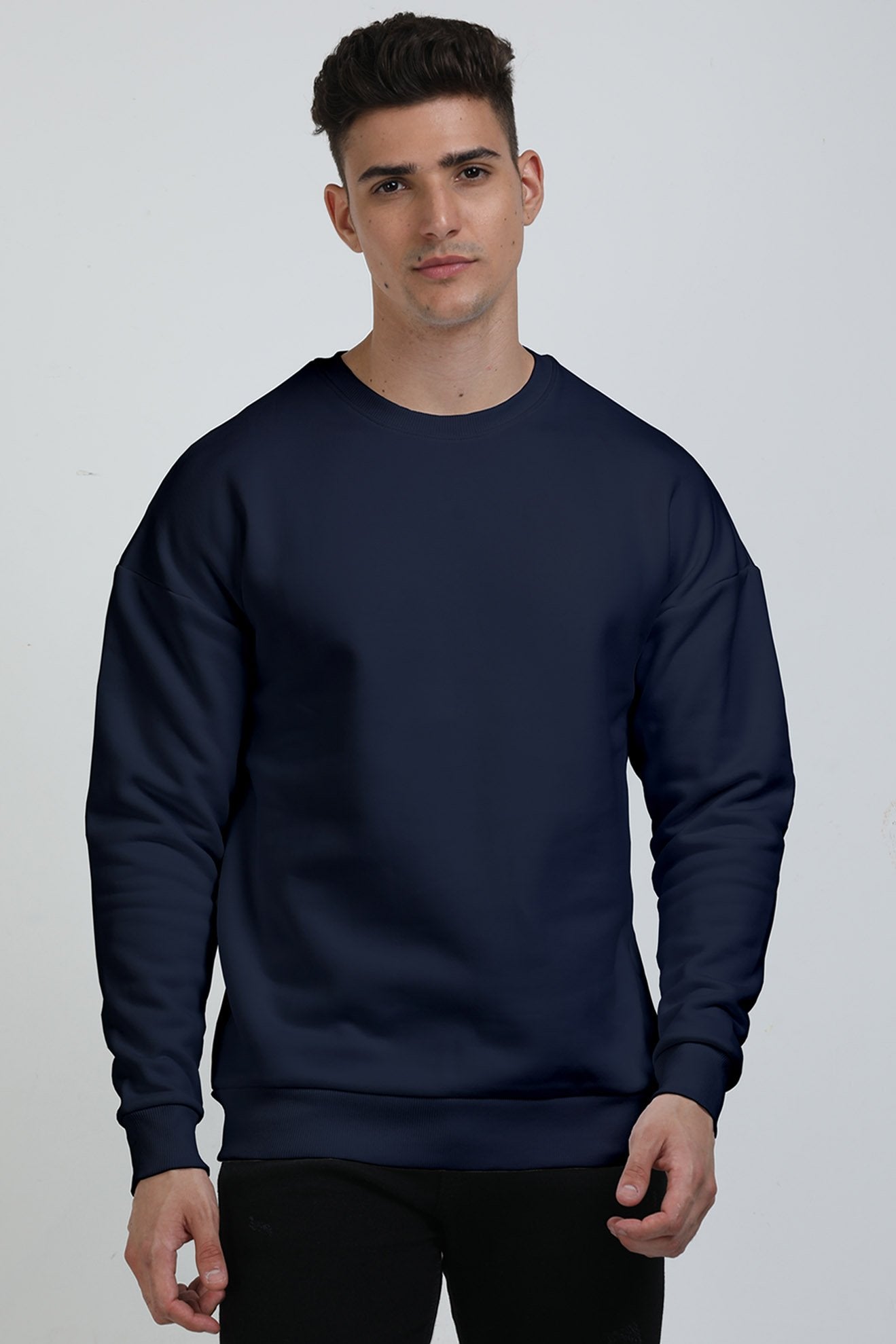 Unisex Oversized Sweatshirts dark blue