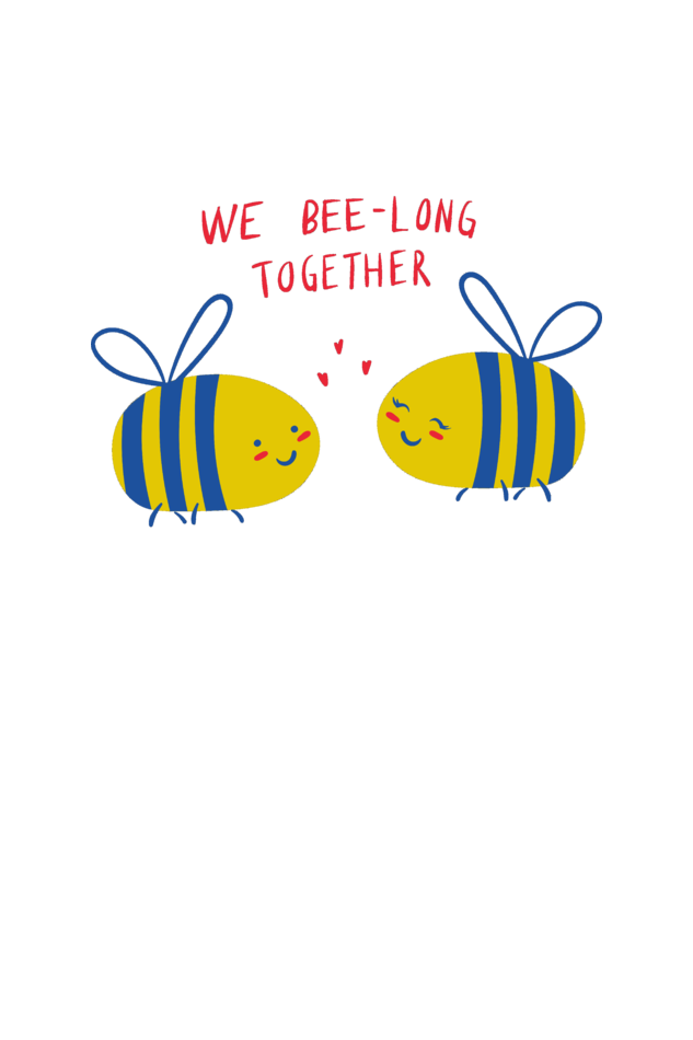 We Bee Long Together Unisex Oversized T-Shirt