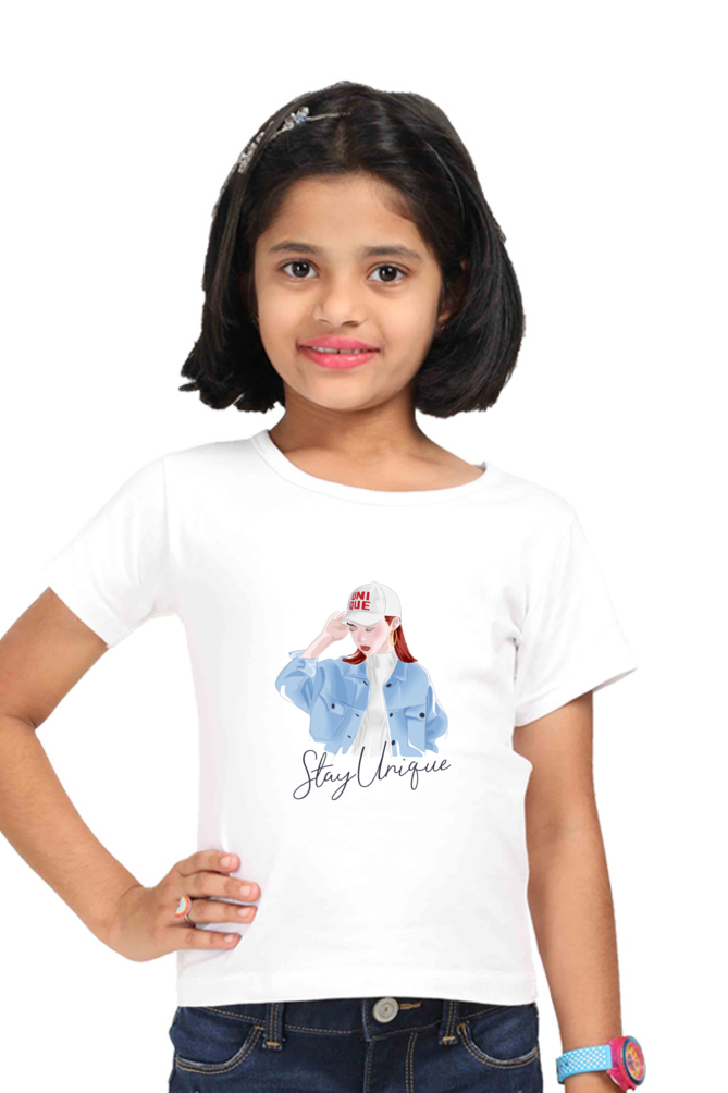 Stay Unique Girls T-Shirt - White / 0-12M