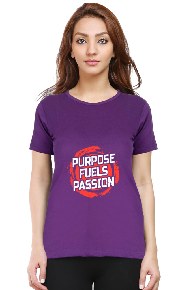 Purpose Fuels Passion Women’s T-shirt - Purple / S