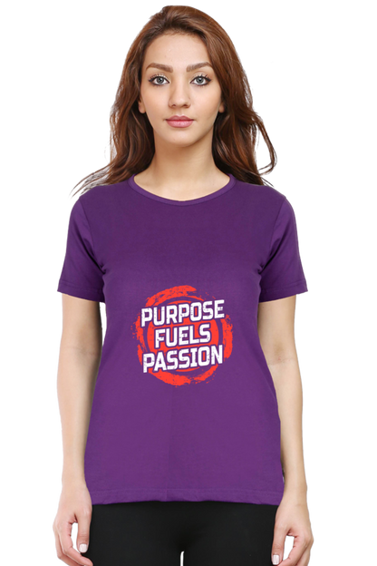 Purpose Fuels Passion Women’s T-shirt - Purple / S