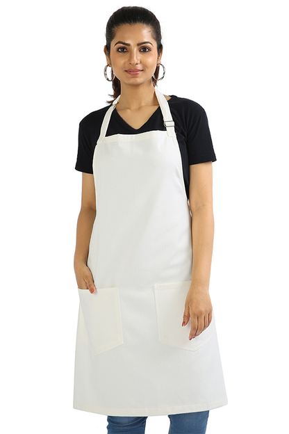 Unisex Cotton Apron - White / Standard