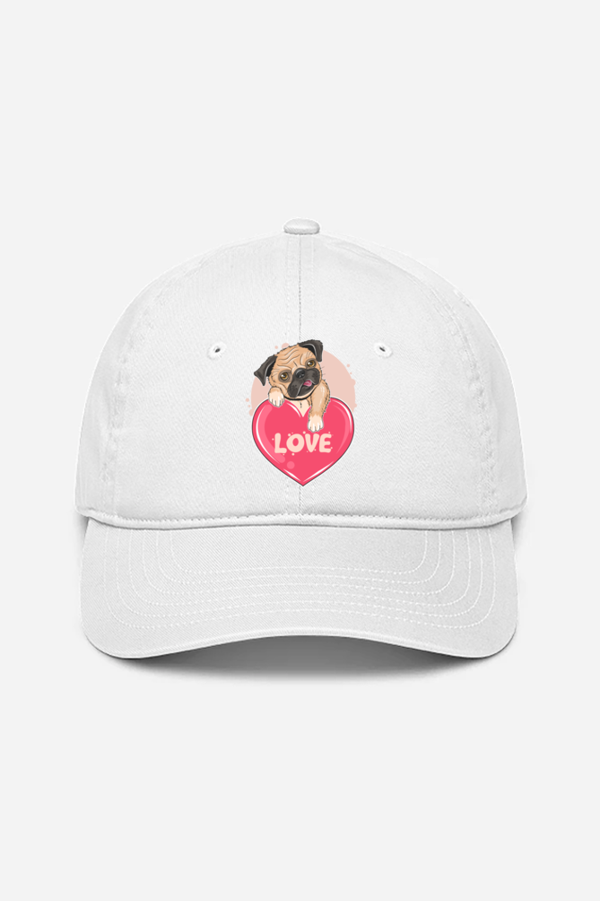 Puppy Love Unisex Baseball Cap - White / Standard