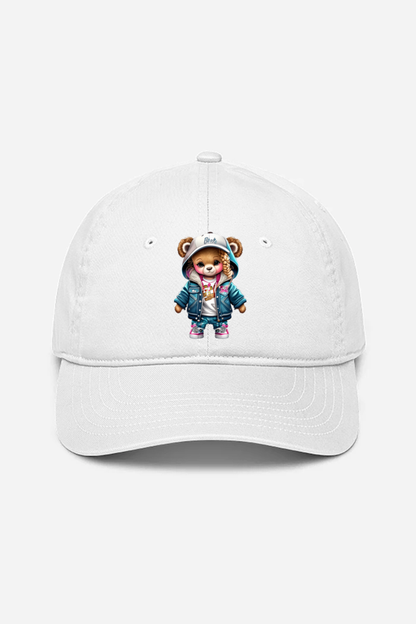 Hip Hop Girl Unisex Baseball Cap - White / Standard