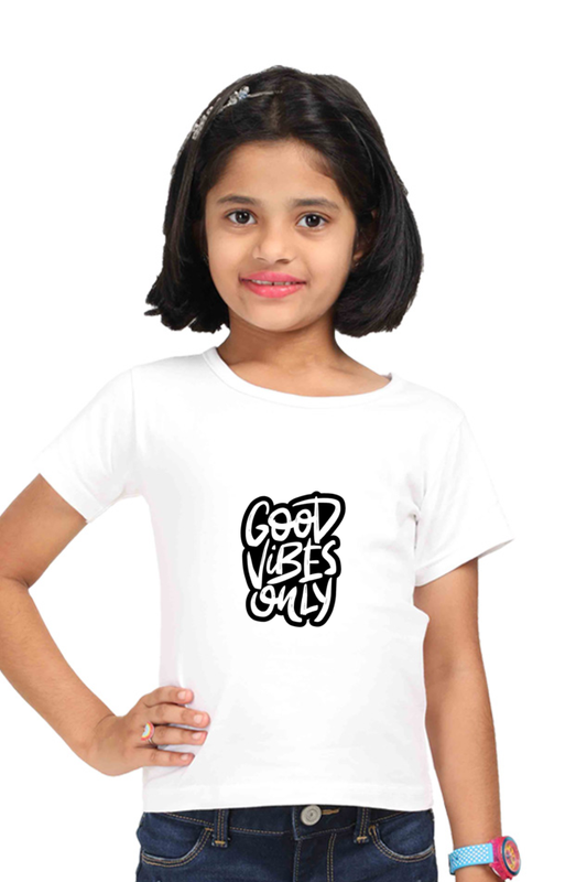 Good Vibed Only Girls T-Shirt