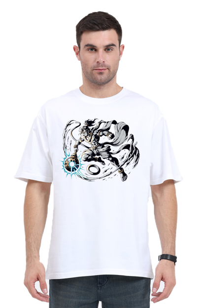 Hanuman Series 19 Unisex Oversized T-shirt - White / S