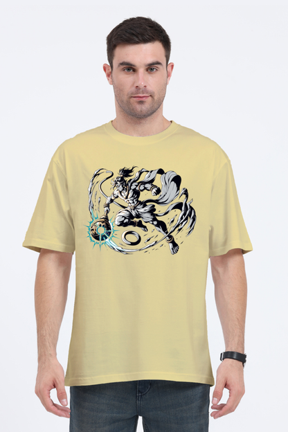 Hanuman Series 19 Unisex Oversized T-shirt - Beige / S