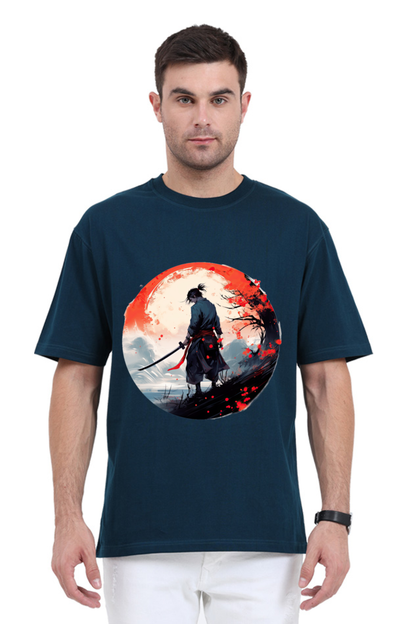 Samurai Series 1 Unisex Oversized T-shirt - Petrol Blue / XL