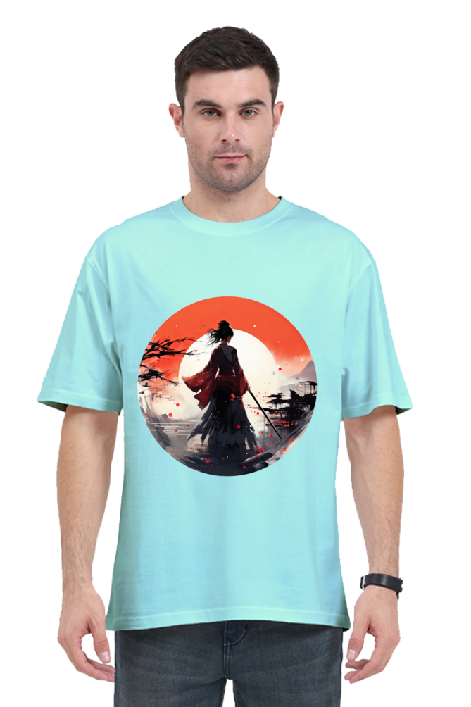 Samurai Series 2 Unisex Oversized T-shirt - Mint / XXL