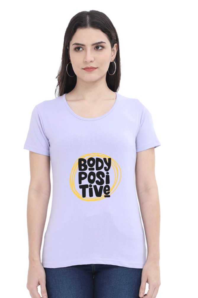 cotton t shirt for women half sleeves lavender 